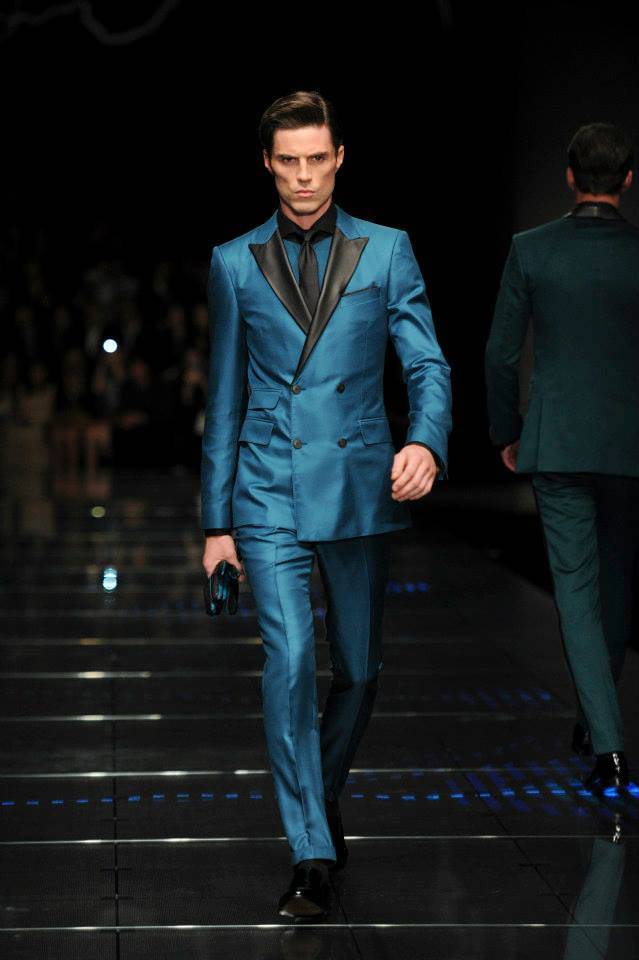 Xelectia Inspiration Gallery Traje azul brillo cruzado Hugo Boss O I 2013 Xelectia Inspiration Gallery