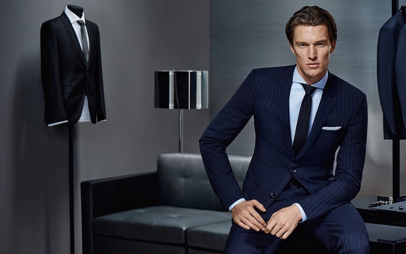 Xelectia – Inspiration Gallery | Pinstripe blue suit Hugo Boss Made to - Xelectia - Inspiration Gallery