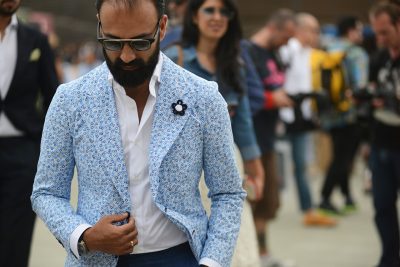 Americana azul fantasía