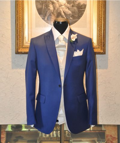 Traje azul a medida Exquisuits by de Juana