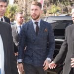 Americana cruzada vestida por Sergio Ramos