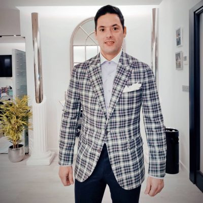 Americana gris cuadro Holland & Sherry