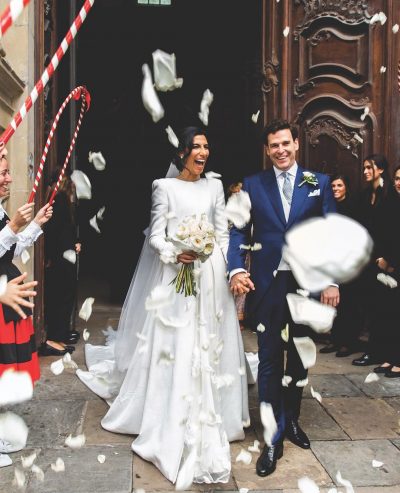 Chaqué 3 piezas azul liso Exquisuits by de Juana