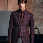 Americana cuadro burdeos de Zegna