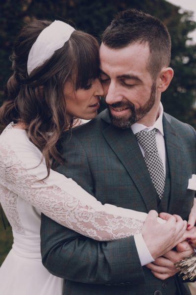 Traje 3 piezas verde cuadro marrón Exquisuits by de Juana